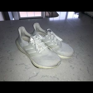 White Mens Ultra Boost 21